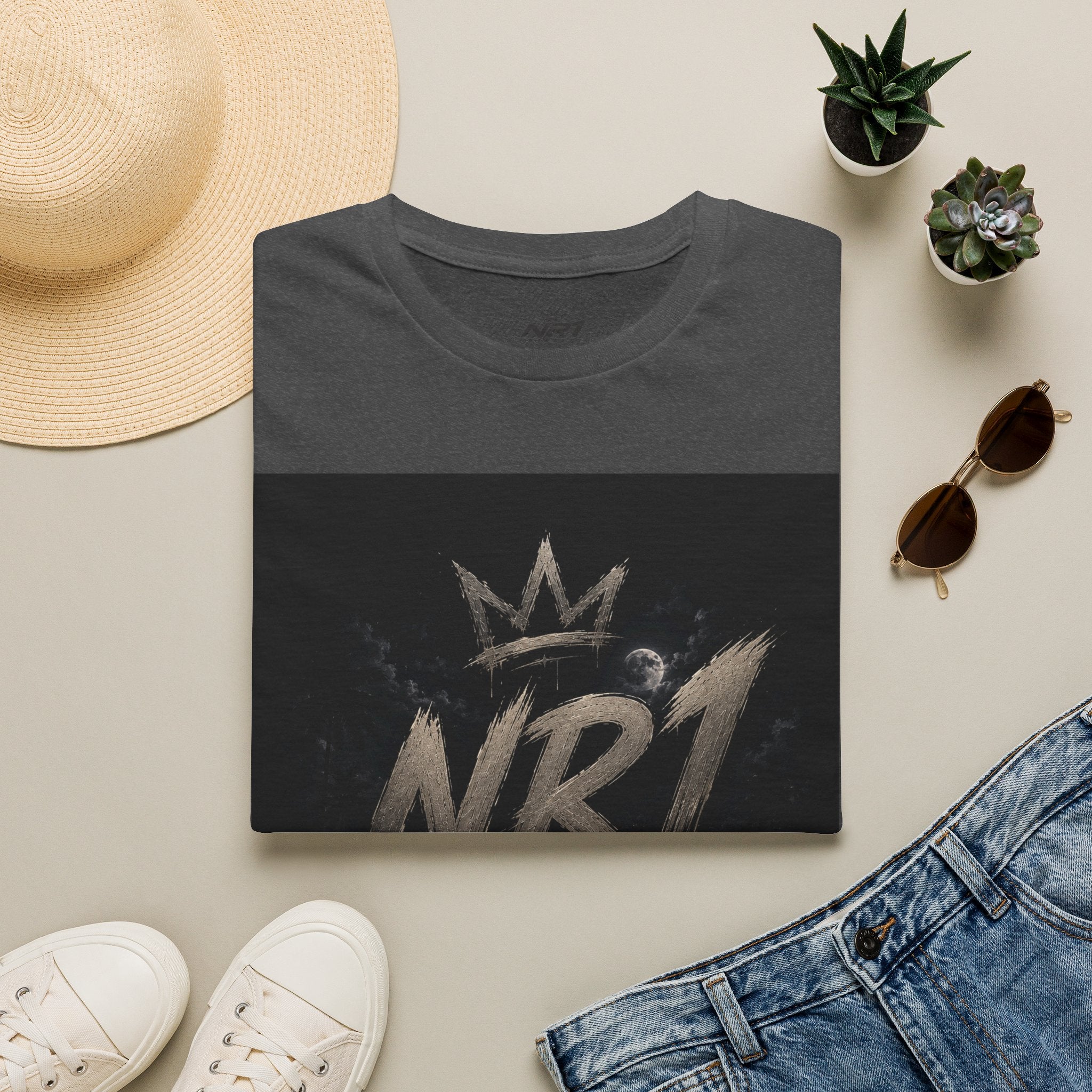 NR1 Street Graffiti Crown T-Shirt | (Midnight Collection) Man T-Shirt #6
