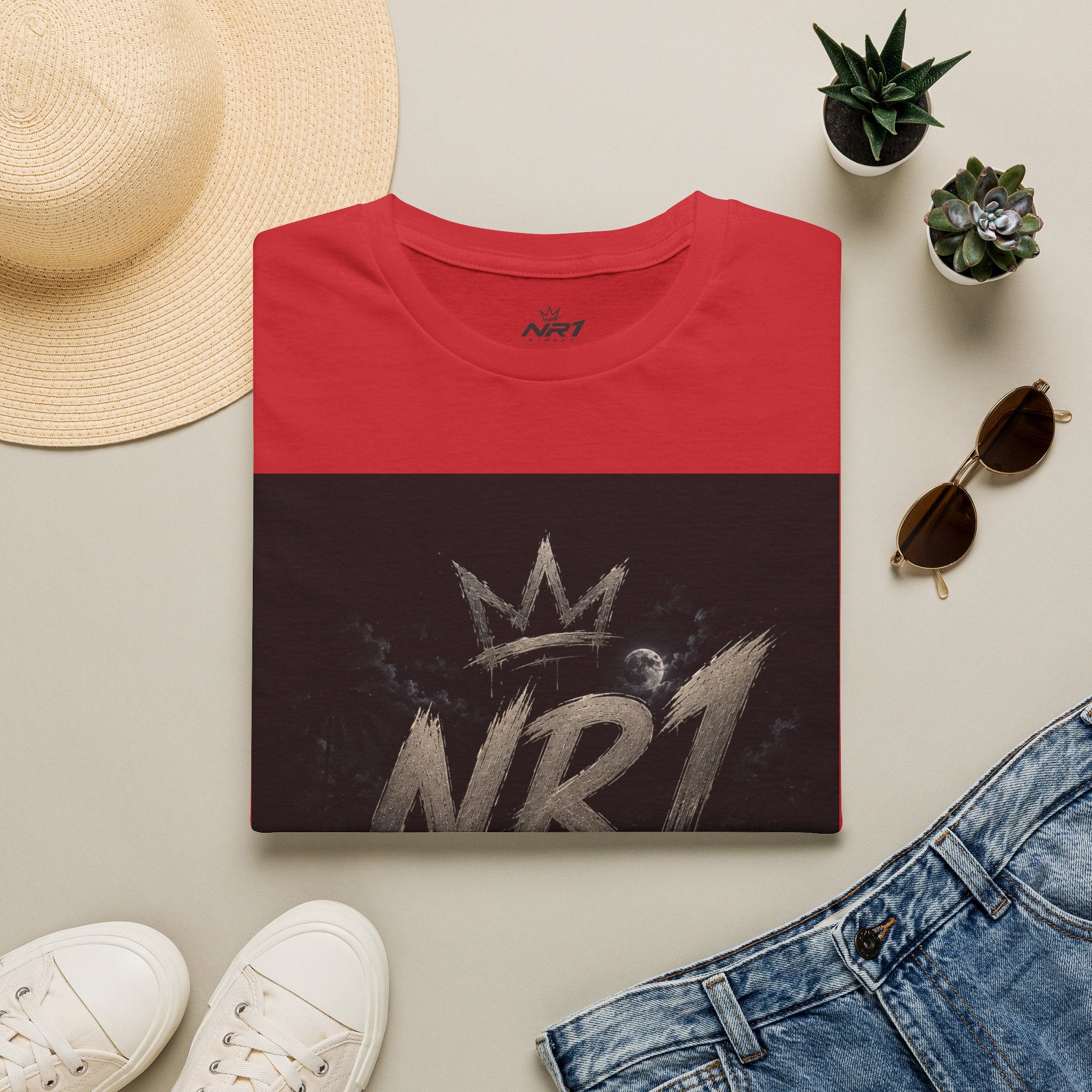 NR1 Street Graffiti Crown T-Shirt | (Midnight Collection) Man T-Shirt #6