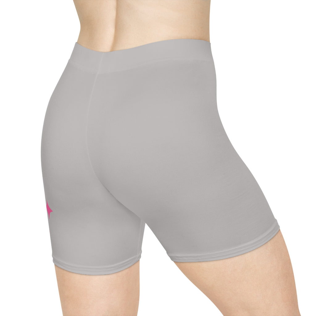 NR Street Pink Logo Biker Shorts — Women's Athletic Fashion