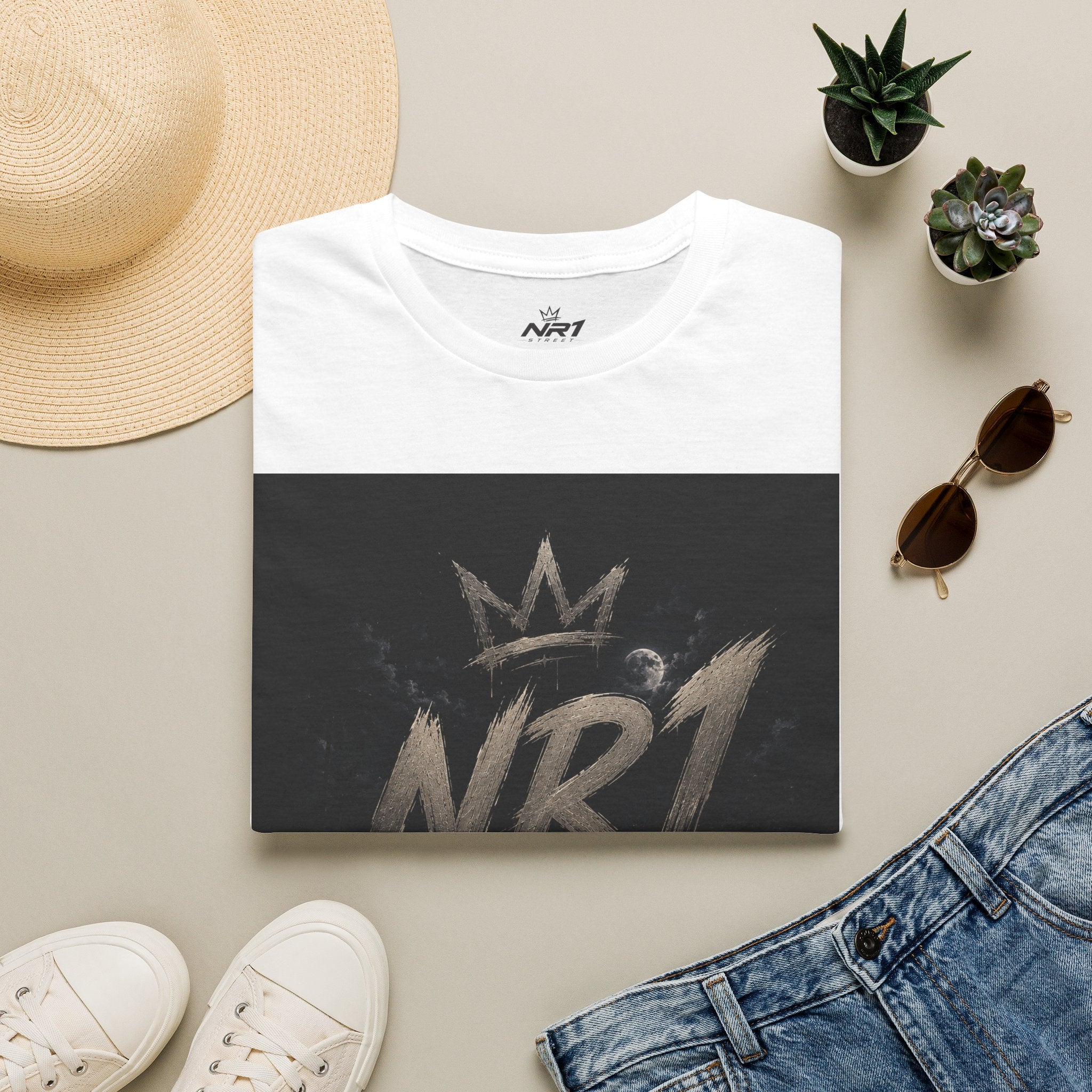 NR1 Street Graffiti Crown T-Shirt | (Midnight Collection) Man T-Shirt #6