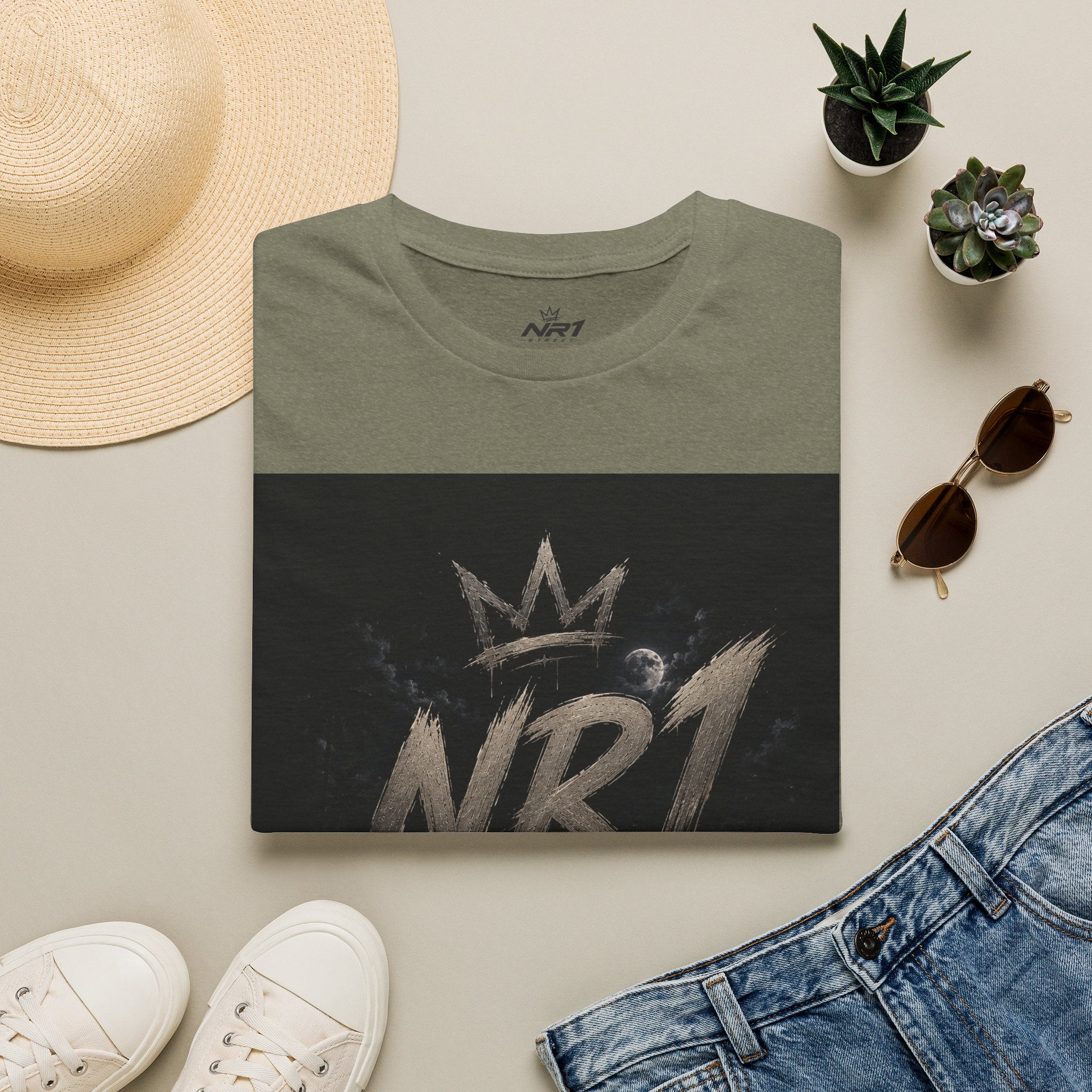 NR1 Street Graffiti Crown T-Shirt | (Midnight Collection) Man T-Shirt #6