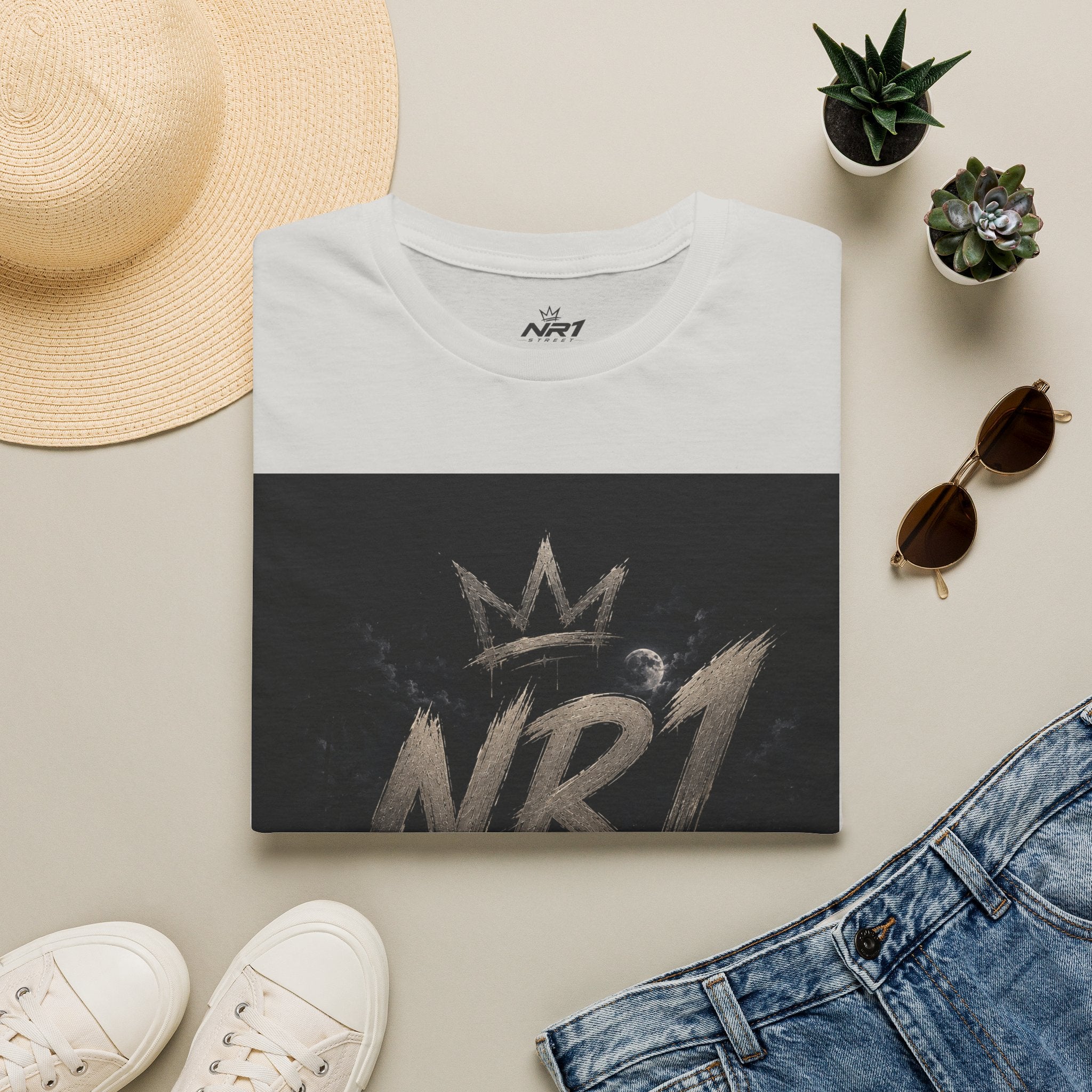 NR1 Street Graffiti Crown T-Shirt | (Midnight Collection) Man T-Shirt #6