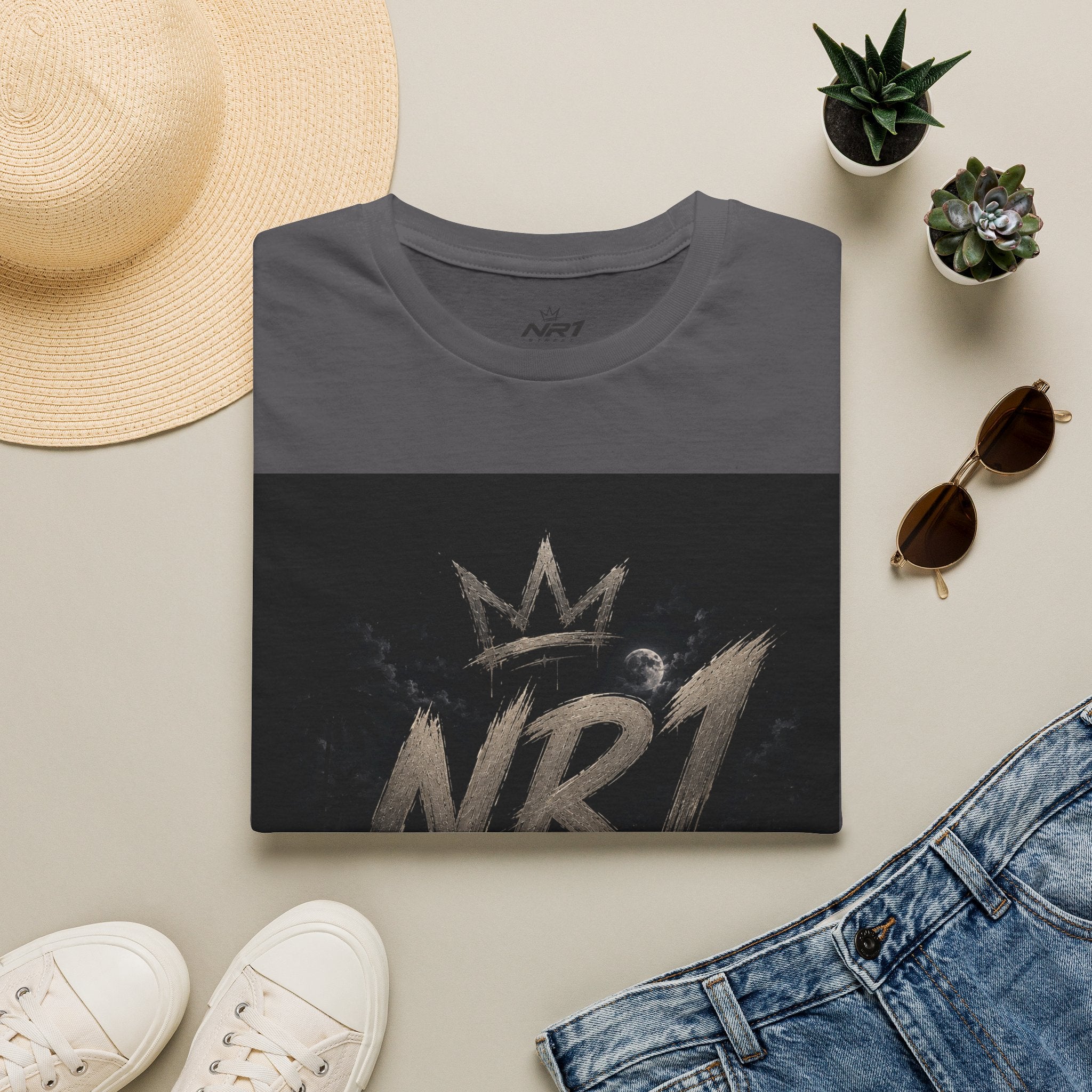 NR1 Street Graffiti Crown T-Shirt | (Midnight Collection) Man T-Shirt #6