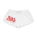 Street Vibe Women's Relaxed Shorts — Red NRL Script Logo